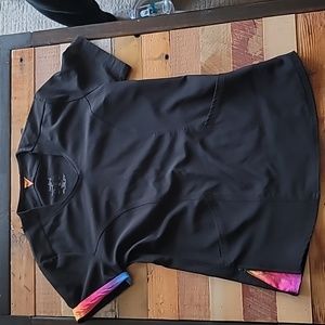 HEARTSOUL XS GOOD VIBES SCRUB TOP